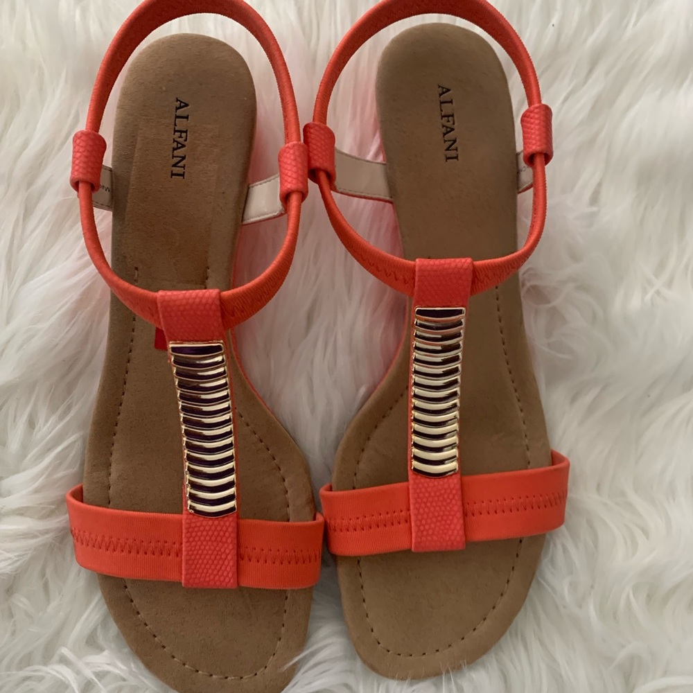 Alfani Wedge Sandals Vacayorg Sunstone
